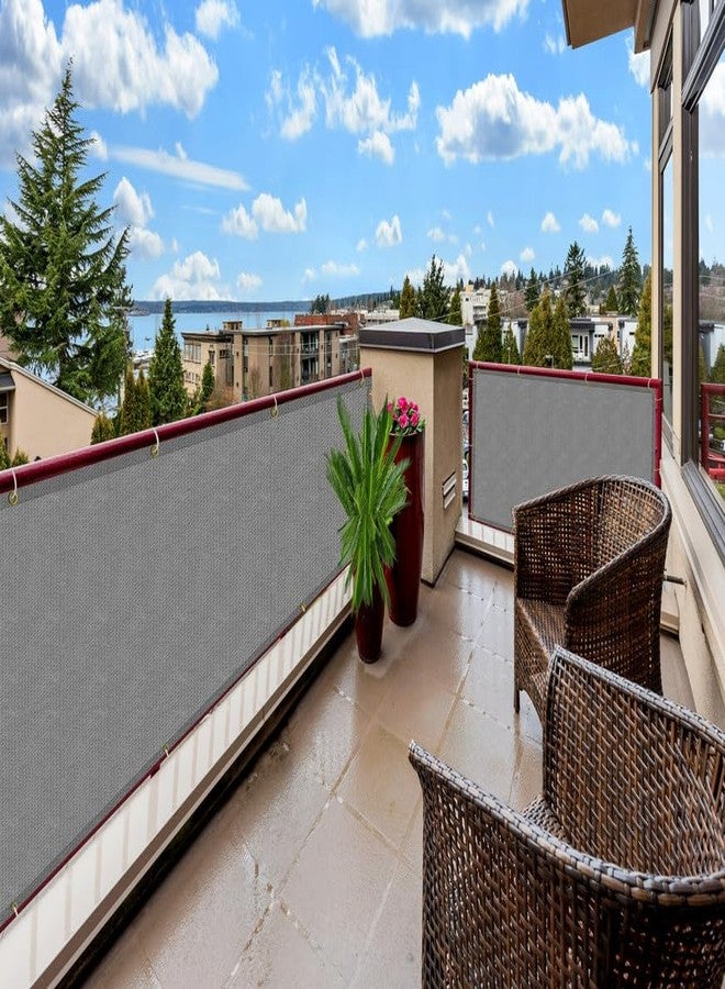 GREEN DECOR HDPE Fabric Self Fold Baby Kids Safety Net Protector for Balcony & Staircase Railing Guard,Balcony Stairway Net Baby Safety Products for Indoor&Outdoor(Grey Color, 0.80X2 MTR) - Image 1
